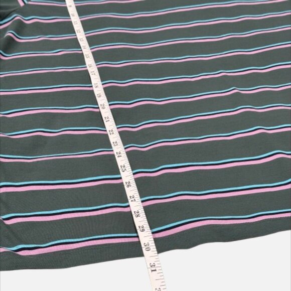Nike Sportswear Club Spruce Stripe Green Blue Pink T-Shirt Men’s 2XL - Tall - Picture 6 of 11